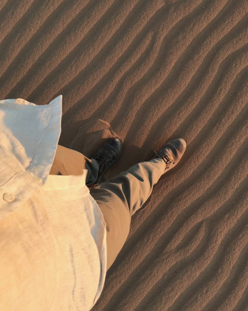 Desert sand in the Wadi Rum
