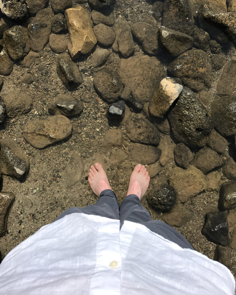 Standing in (not on) the Sea of Galilee
